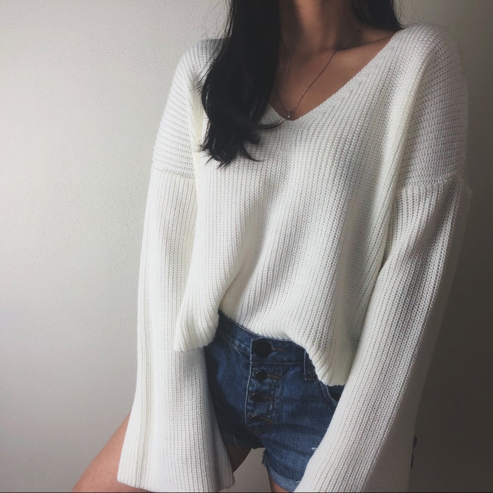 Topshop White Sweater
